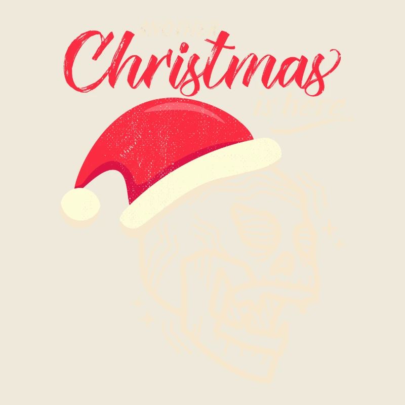 Weihnachten Totenkopf Skull, lustiger Spruch