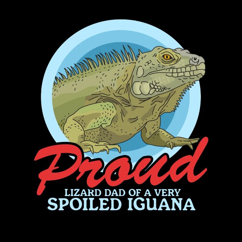 Leguan Dad | Reptilien Eidechse Leguane Geschenk