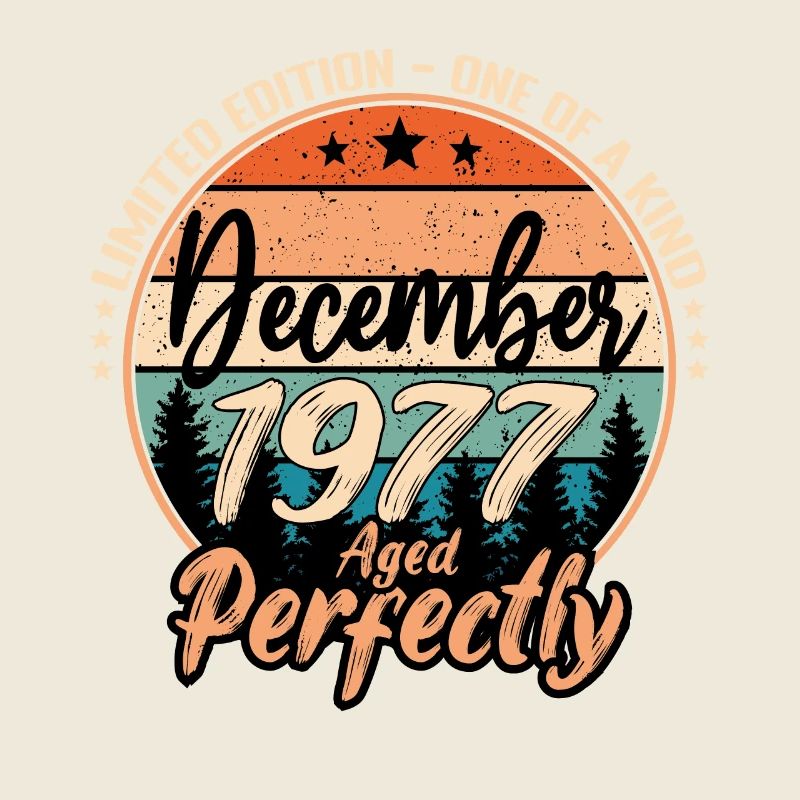 Décembre 1977 anniversaire 1977 légendes Décembre