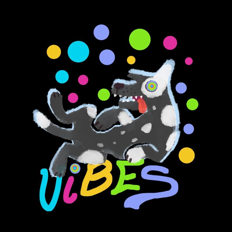 Bunter Pudel - Stimmungshund
