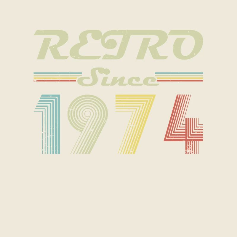 Retro seit 1974 Geburtstagsgeschenk