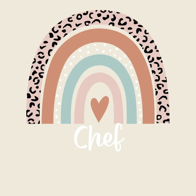 Chef Rainbow Leopard Funny Chef Appreciation