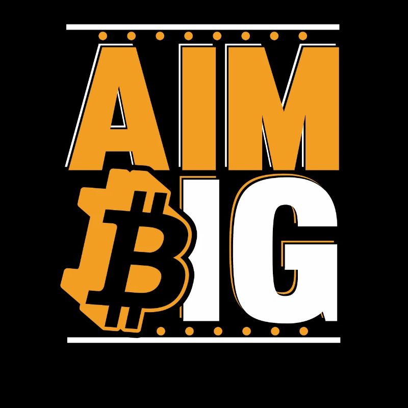 Aim Big Blockchain Crypto Kryptowährung Bitcoin