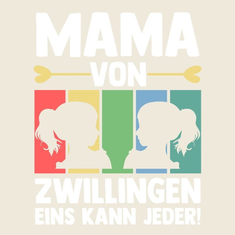 Mutter Mama von Zwillingen Zwillingsmama