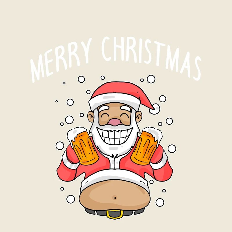 Weihnachtsmann Weihnachten Bier