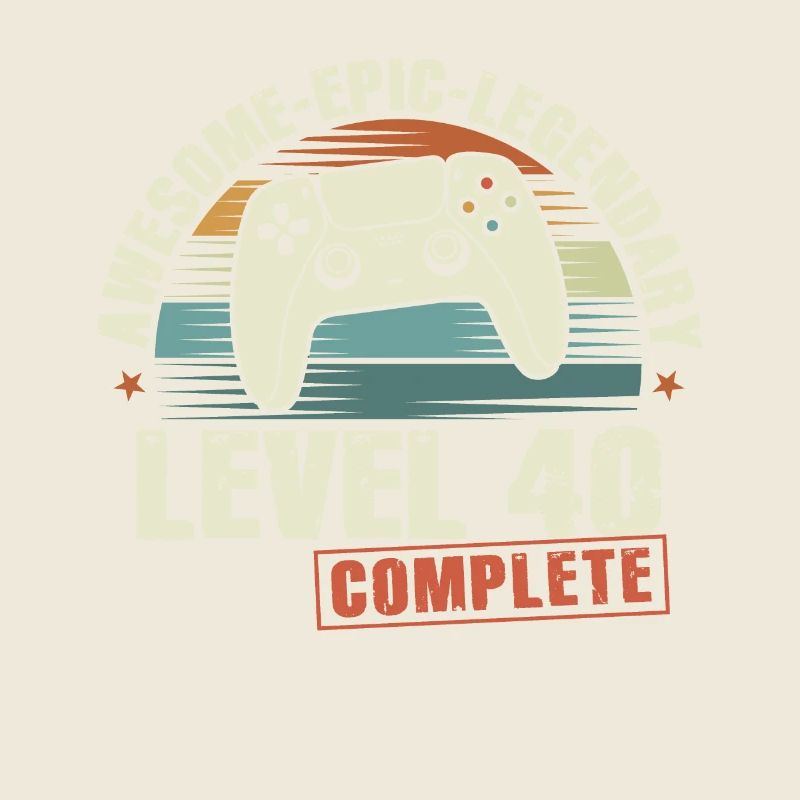 Level 40 Complete Geschenk zum 40. Geburtstag