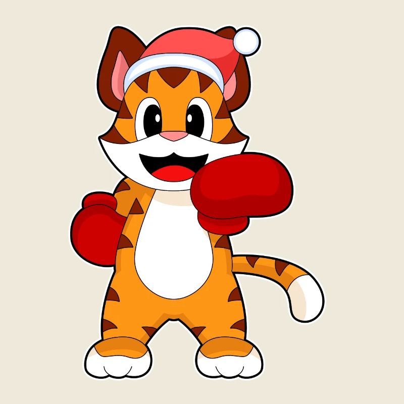 Boxer de Noël tigre