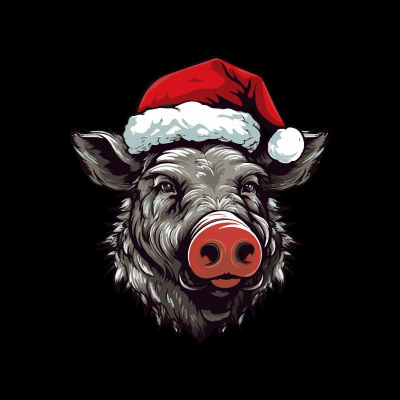 Wildschwein Weihnachten Tier Kopf