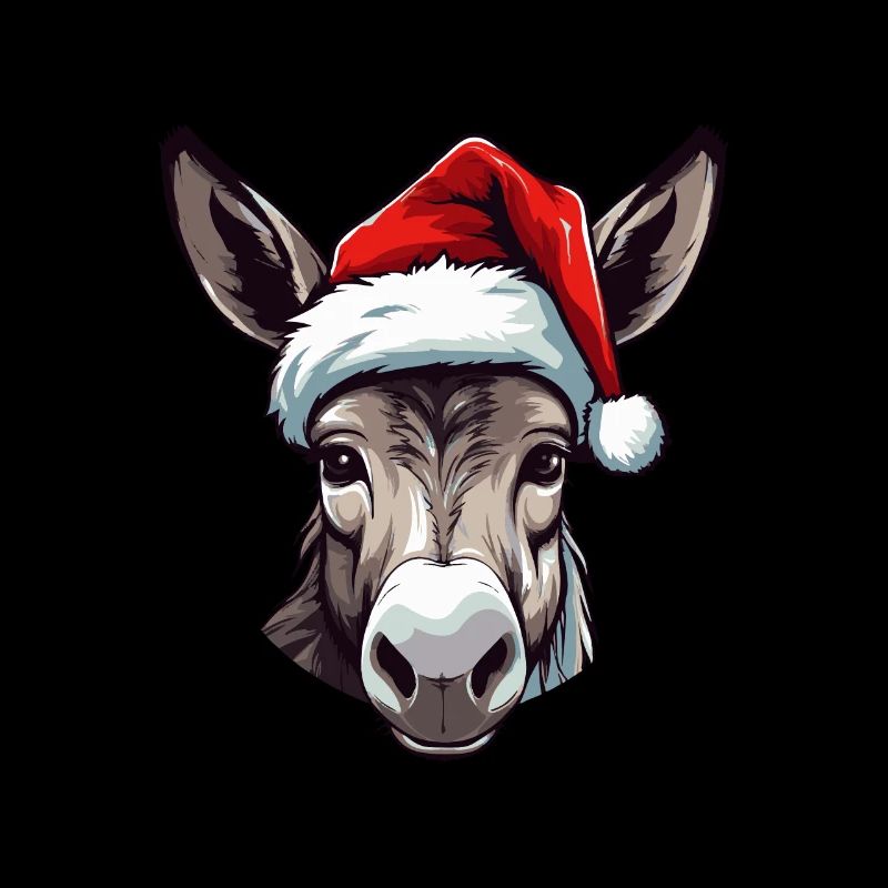 Tête d’animal de Noël d’âne