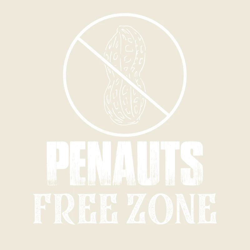 Penauts Free Zone Nut Allergic Awareness