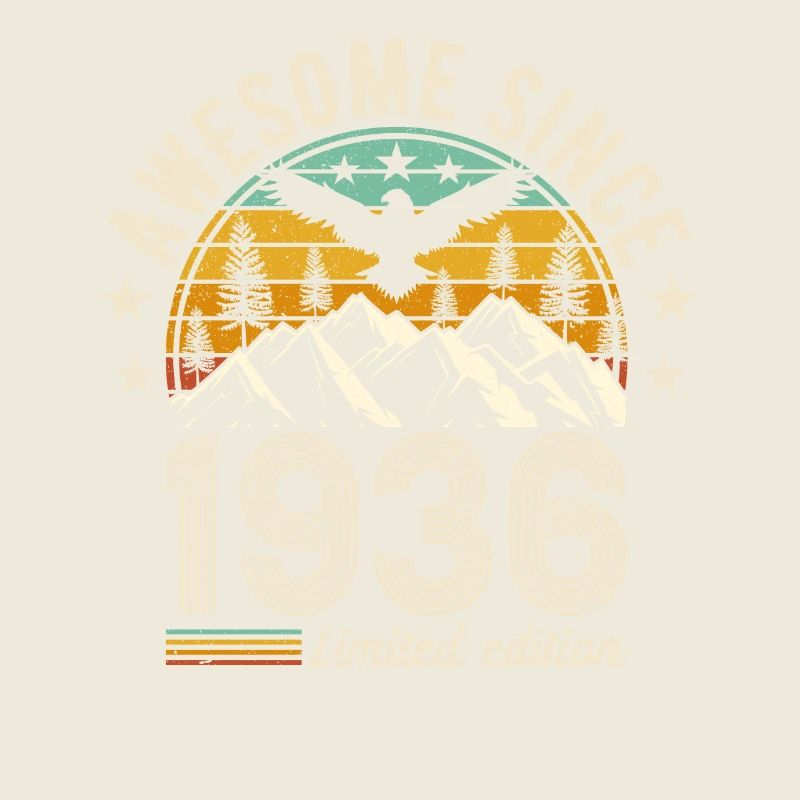 Vintage 88 Geburtstag Retro 1936