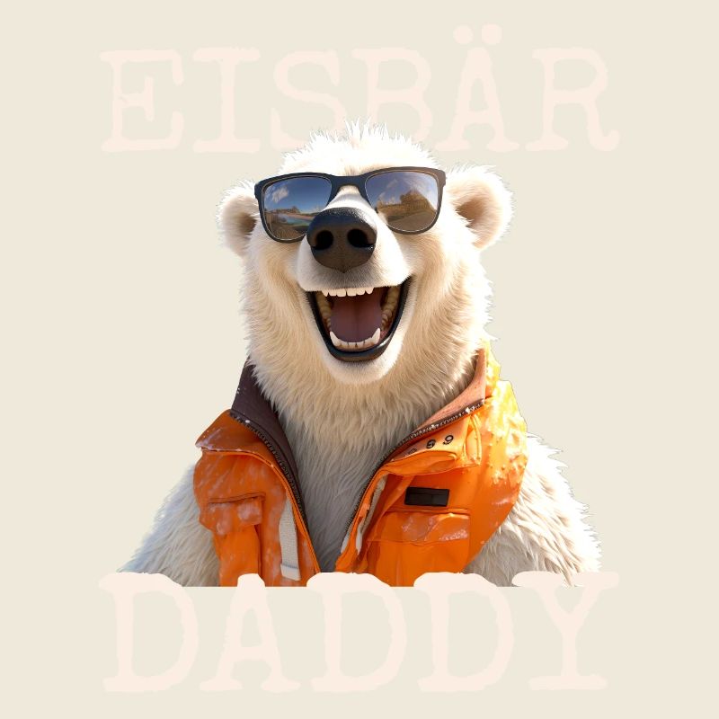 Eisbär Daddy Papa Bären Dad Vatertag Süße Eisbären