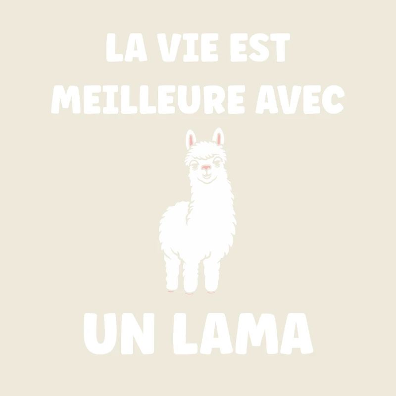 Humour mignon petit lama