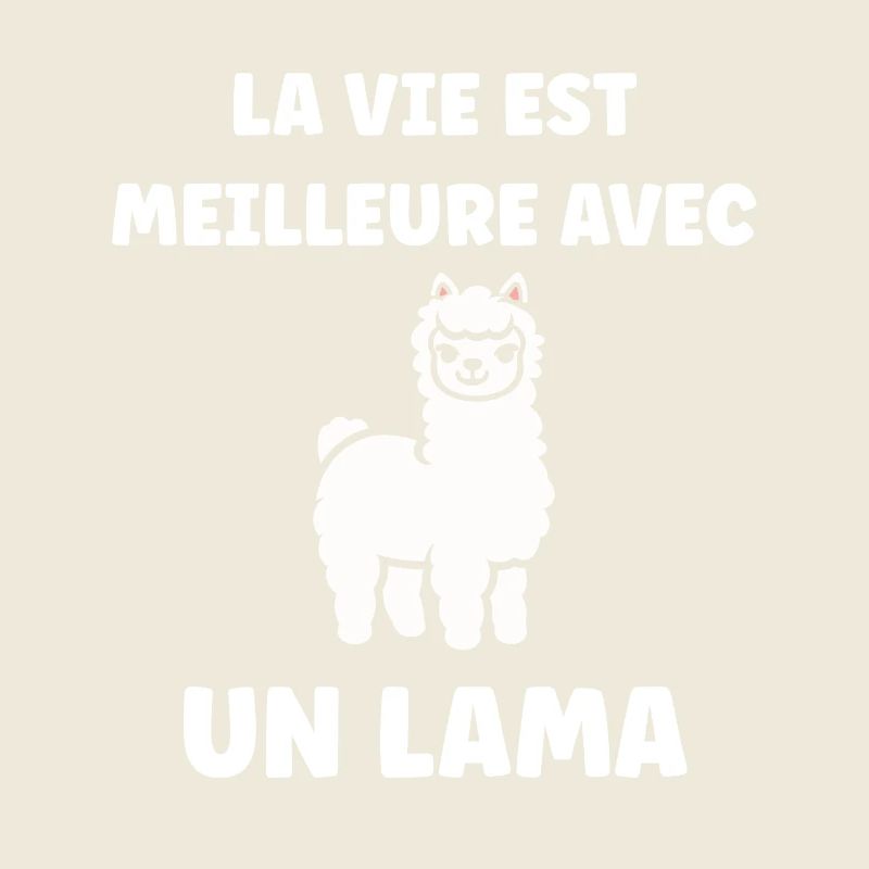 Humour mignon petit lama