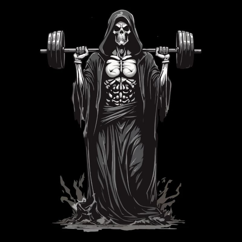 Grim Reaper Bodybuilder Deadlift Fun
