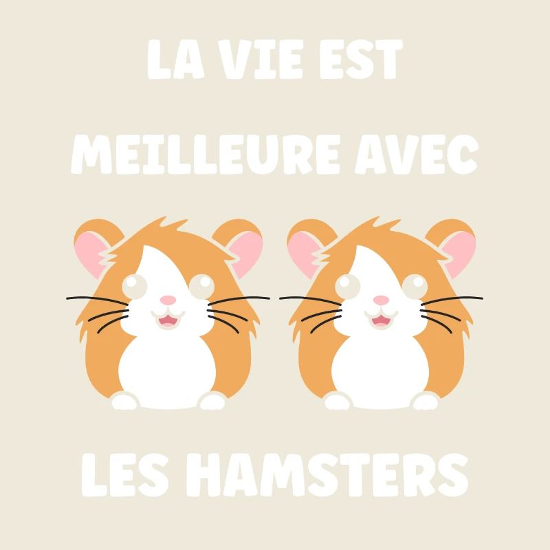 Mignon Humour petit hamster