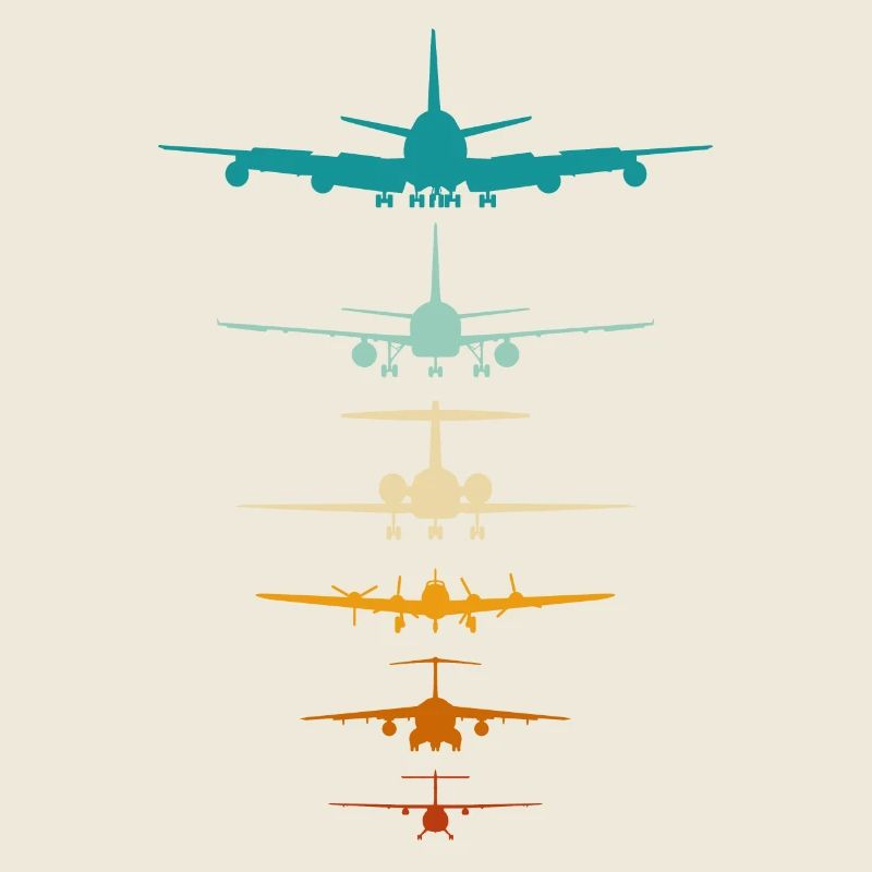 Airplanes Silhouette for Pilot, Flight Instructor