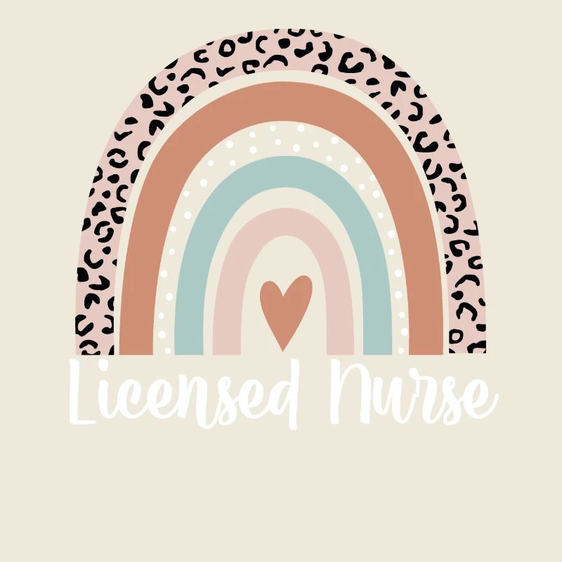 Infirmière agréée Rainbow Leopard Drôle Licencié
