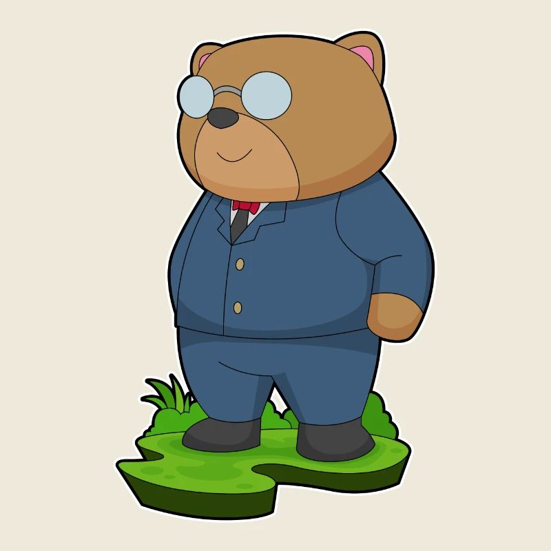 Bear Groom Suit Wedding