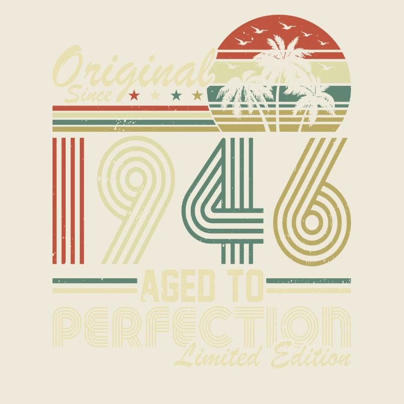 Vintage 78 anniversaire 1946 Style rétro