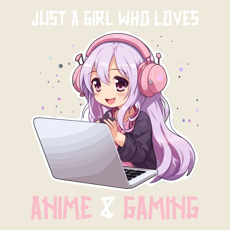 Kawaii Mädchen Anime Manga Mädchen Katze