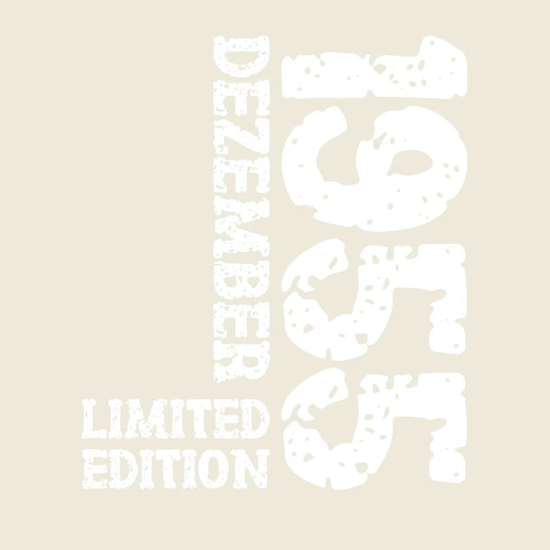 1955 Dezember Limited Edition 68. Geburtstag Deko