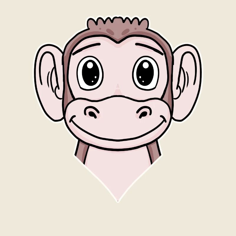 Tierkopf Tier Kopf Affe