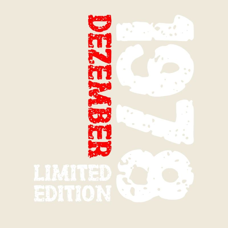 1978 Dezember Limited Edition 45. Geburtstag Deko