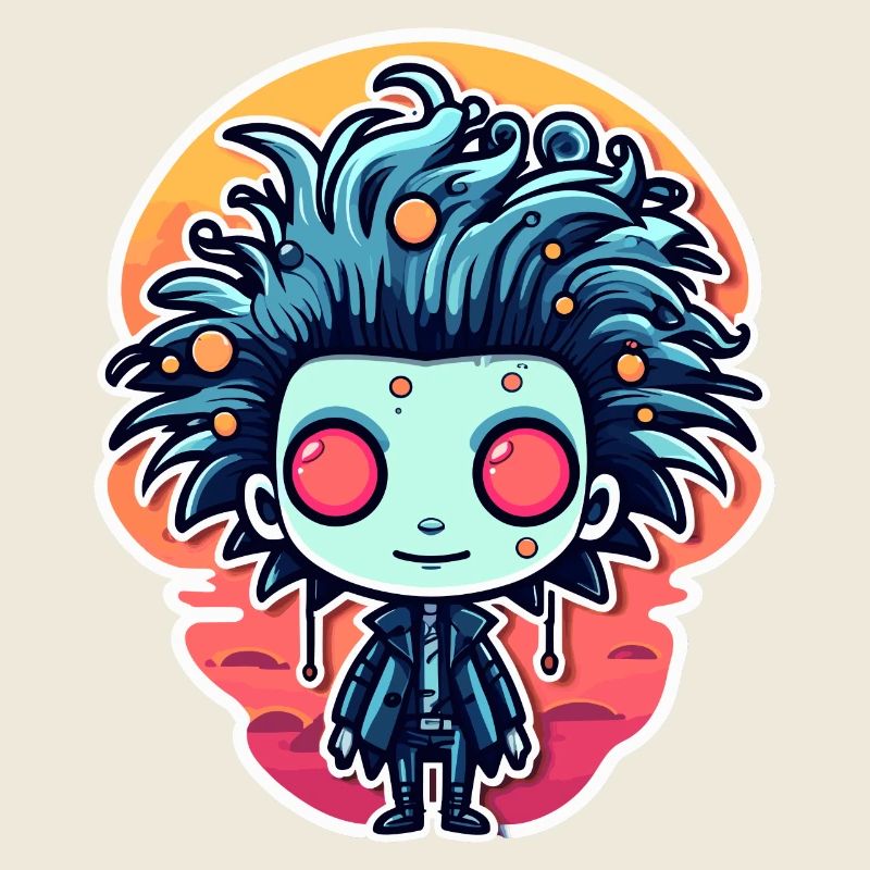 Illustration de zombie mignon