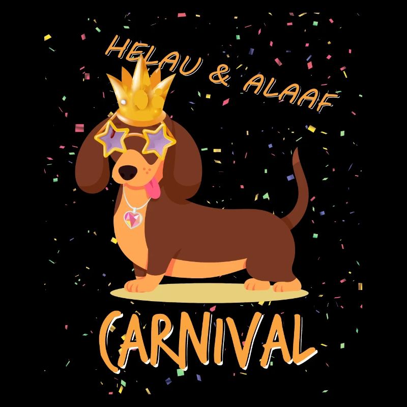 Teckel, Carnaval, Carnaval, Helau, Alaaf, Roi