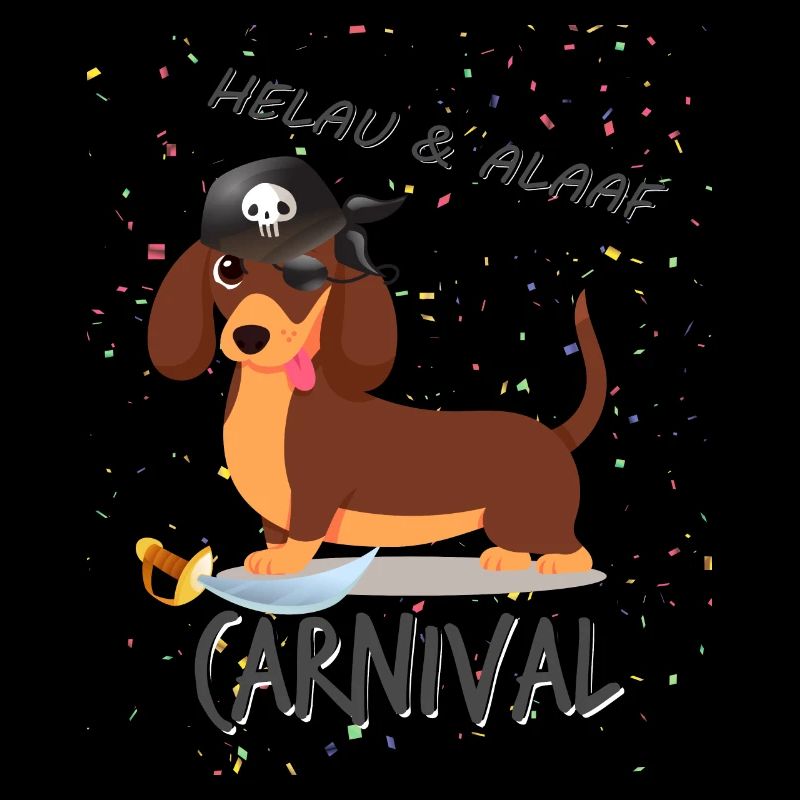 Teckel, Carnaval, Carnaval, Helau, Alaaf, Pirate