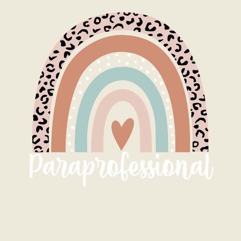 Paraprofessional Rainbow Leopard Funny