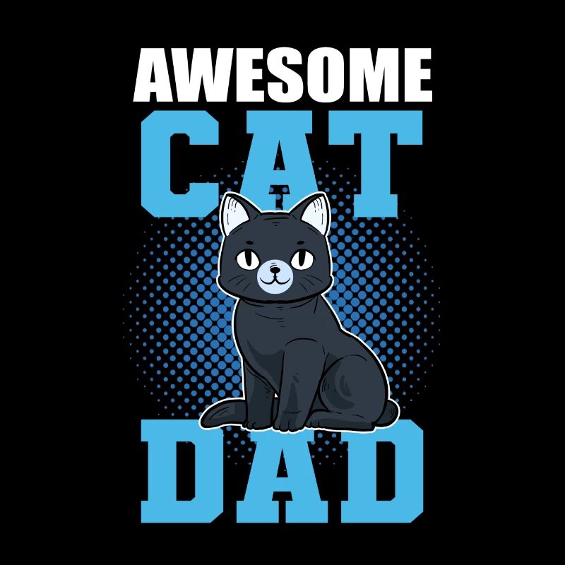 Génial Chat Papa Chaton Chat Domestique Kitty