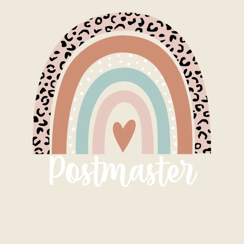 Maître de poste Rainbow Leopard Maître de poste drôle