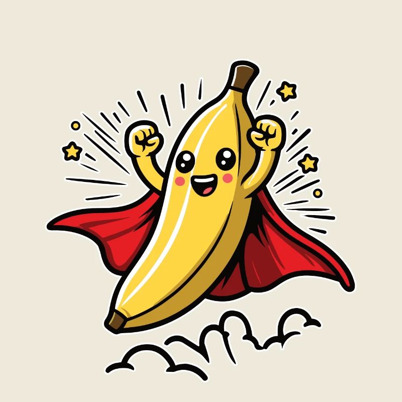 Banane Superheldin
