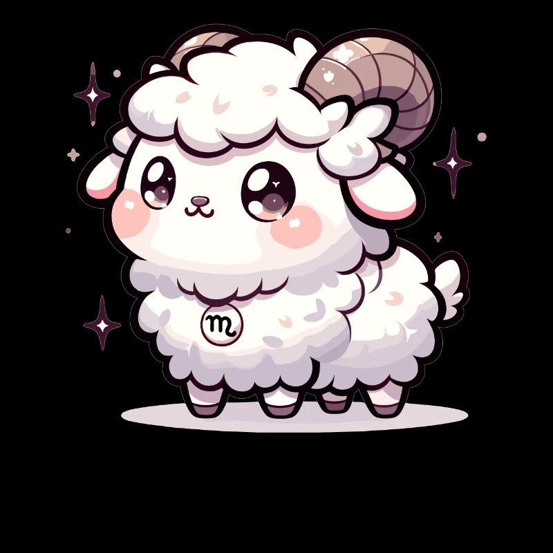 Entzückender Kawaii Steinbock Sternzeichen Geburtstag