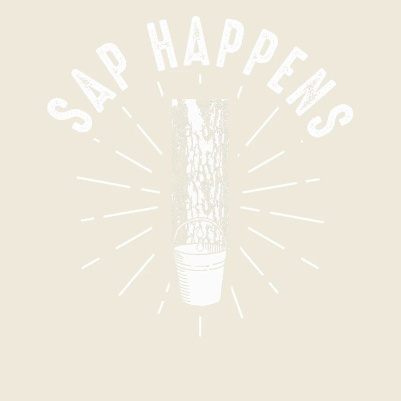 Maple Syrup Tree Tapping Funny Autumn