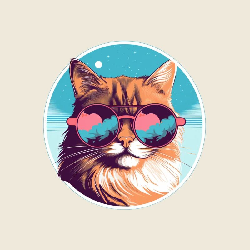 Sun-Purred Kitty Gleam