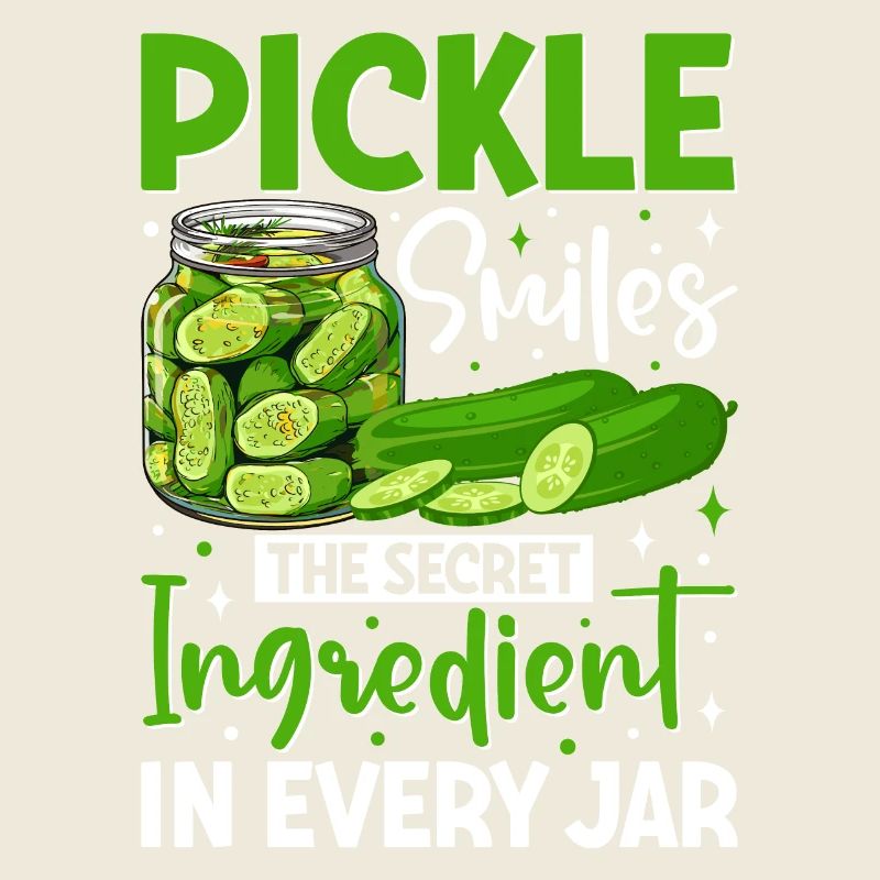 Pickle smiles- cucumber gift