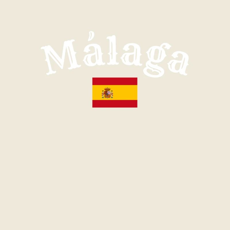 Malaga Spanien Spanische Flagge Spanier