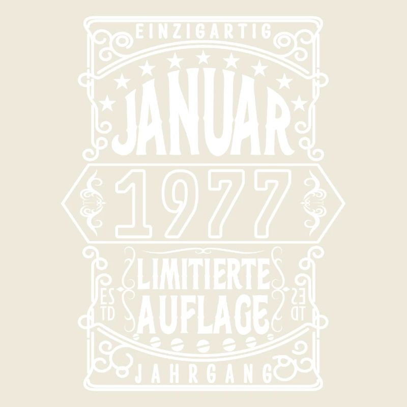 Geburtstag Januar 1977, Geschenk Januar 1977.