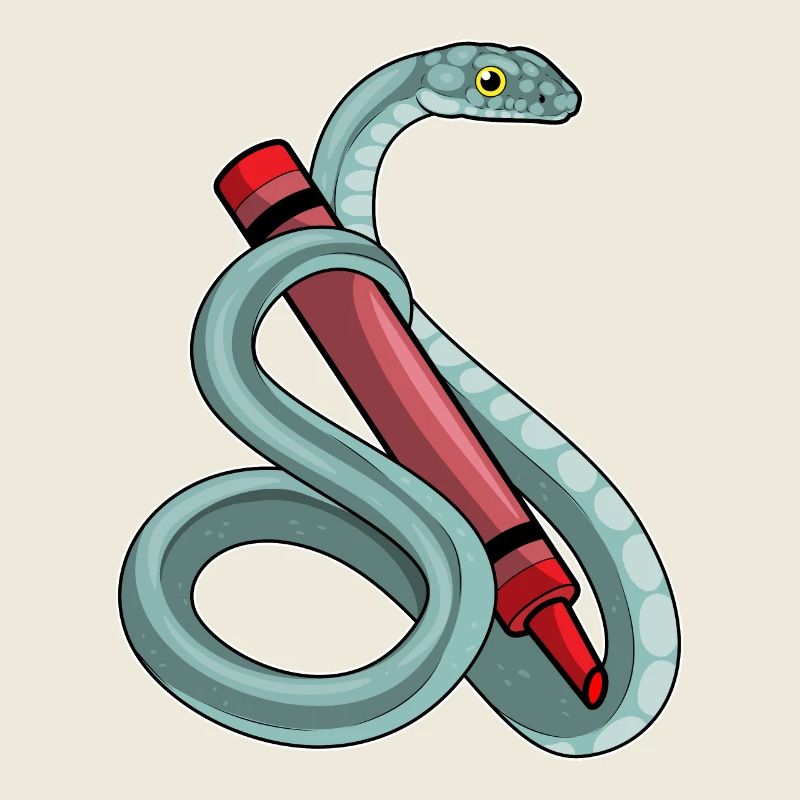 École de crayon Snake Student