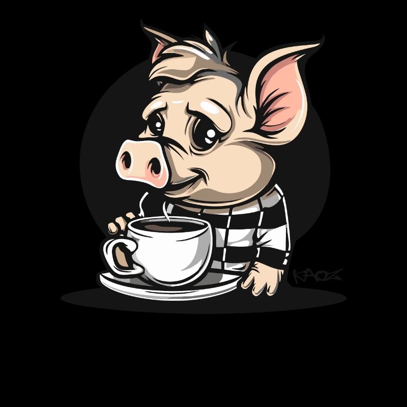 Pas de café, pas de travail : Funny Pig