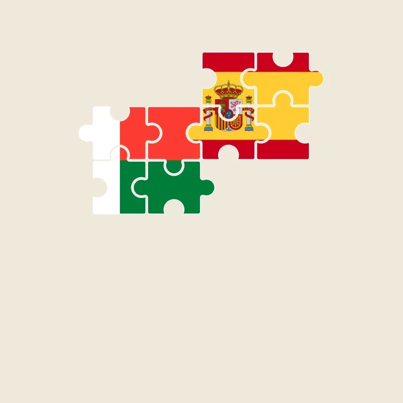Madagascar Espagne Drapeau Espagnol Malgache