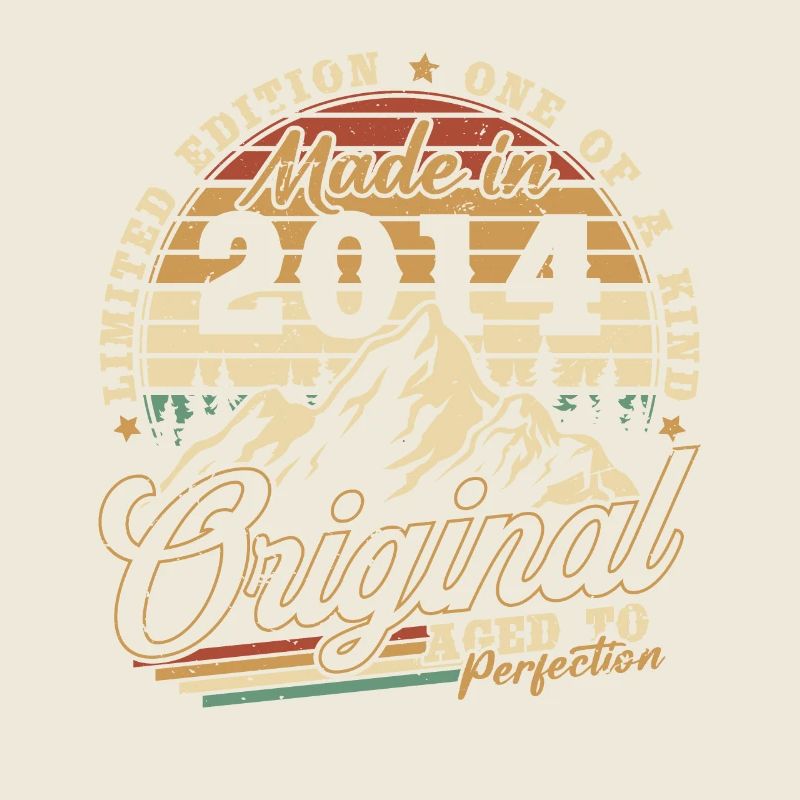 Original 2014 Vintage Retro Geburtstagsgeschenk