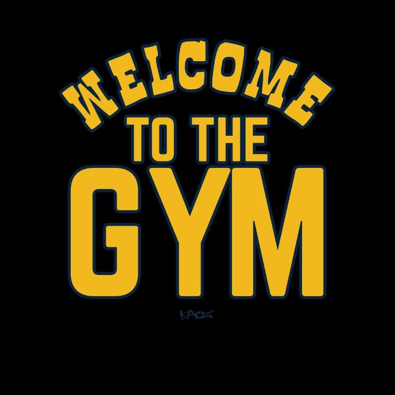 Text: Welcome to the gym