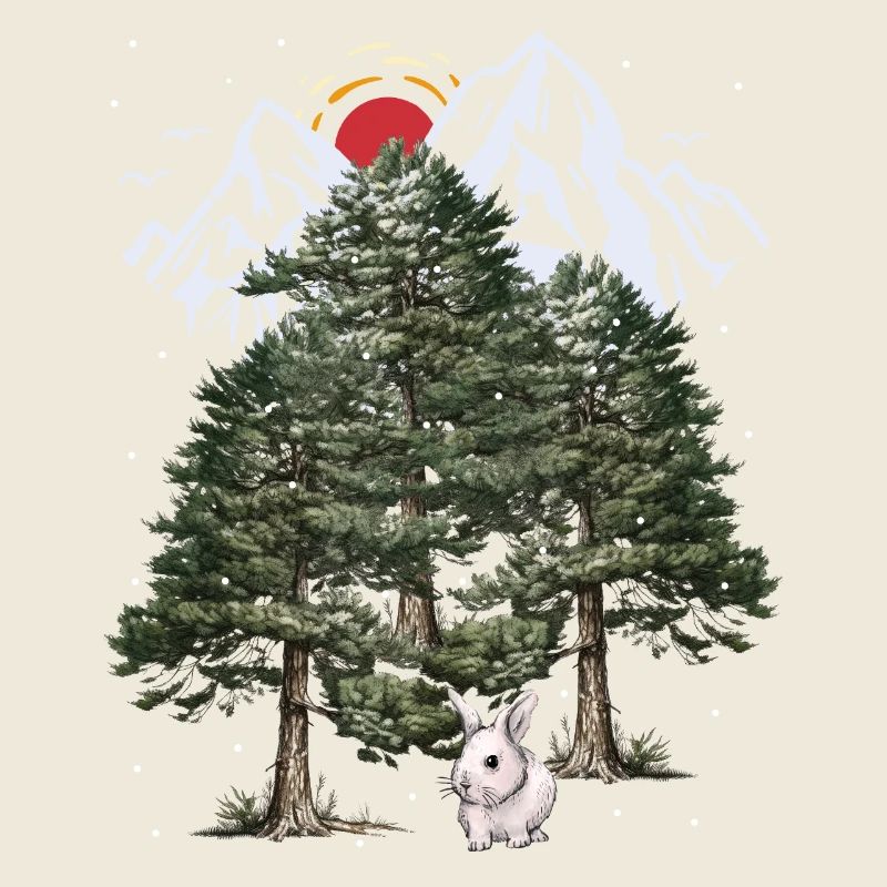 Alps, Bunny, Winter, Snowfall, Christmas, Rabbit
