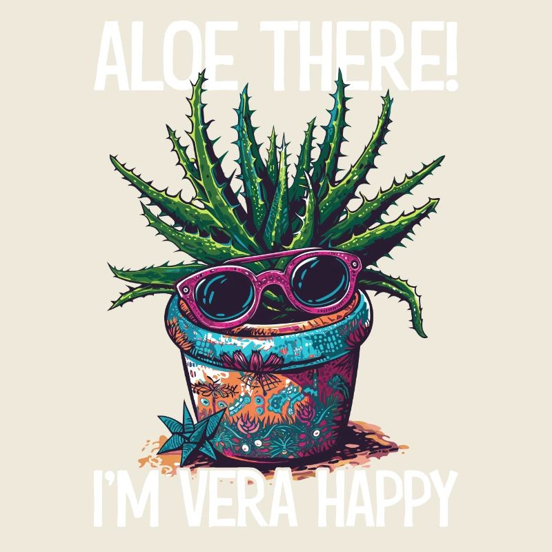 Aloe There I'm Vera Happy Garten Gärtner Geschenk