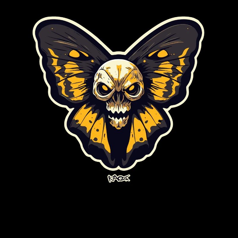 Totenkopf-Motte-Schmetterling