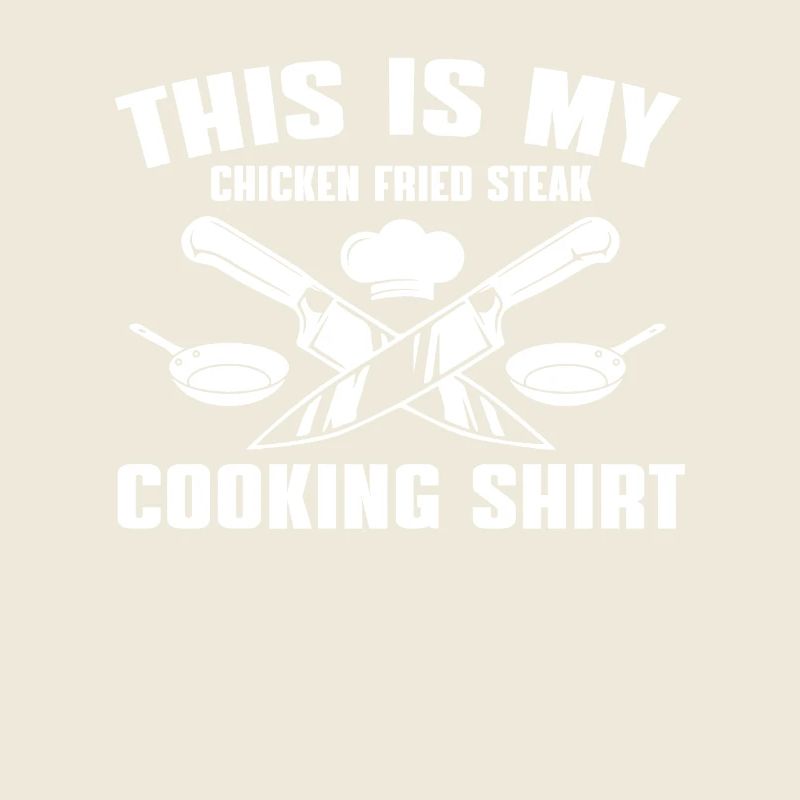 Chemise de chef de steak de poulet frit